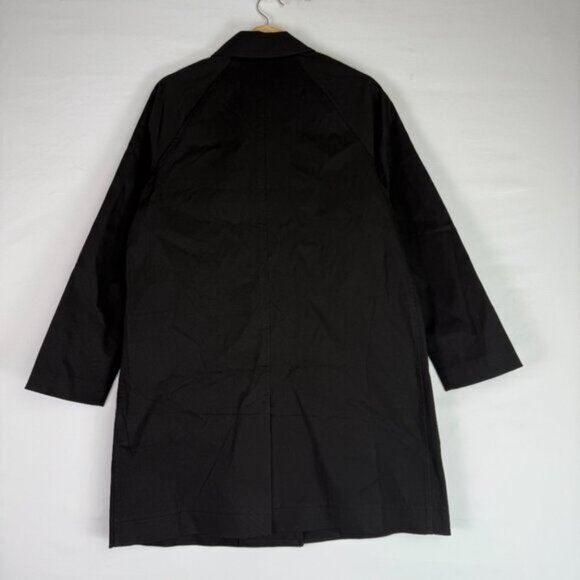 Everlane The Mac Trench Coat Button Front Black M - Picture 3 of 8
